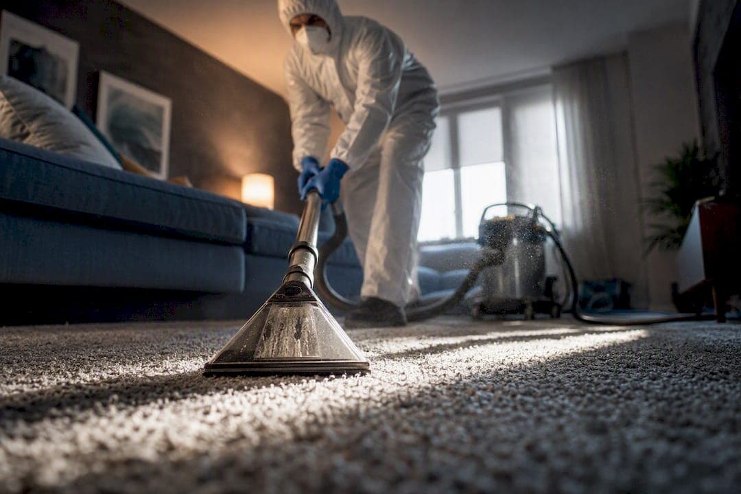 Tapijt diep reinigen na overlijden of besmetting zonder claimproblemen