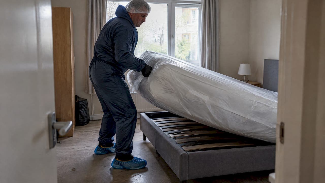 Slaapkamer ontgeuren na overlijden: discreet en veilig aanpakken